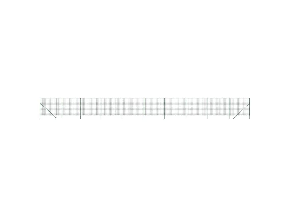 Wire Mesh Fence, Wire Mesh Fences Vidaxl Verde Aço (1.8 X 25 M)