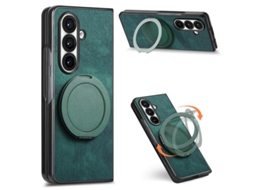 Capa Para Samsung Galaxy Z Fold 7 Anel Suporte Ângulo Ajustável Verde Czhhmart