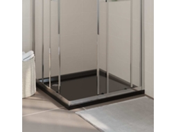 Vidaxl Base De Chuveiro Quadrada 90x90 Cm Abs Preto