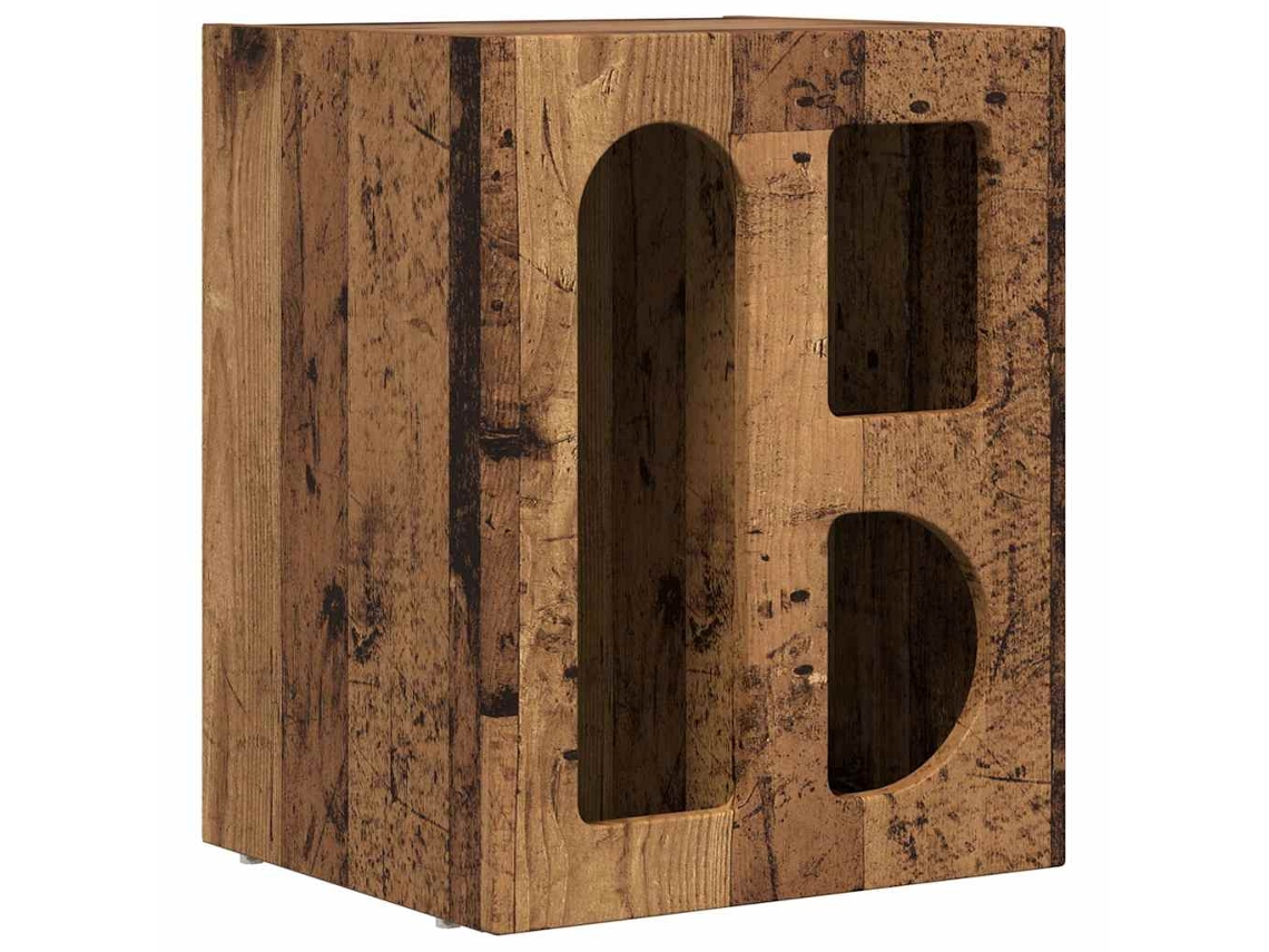 Mesa de cabeceira Madeira Antiga 40 x 35 x 50 cm MAISON EXCLUSIVE