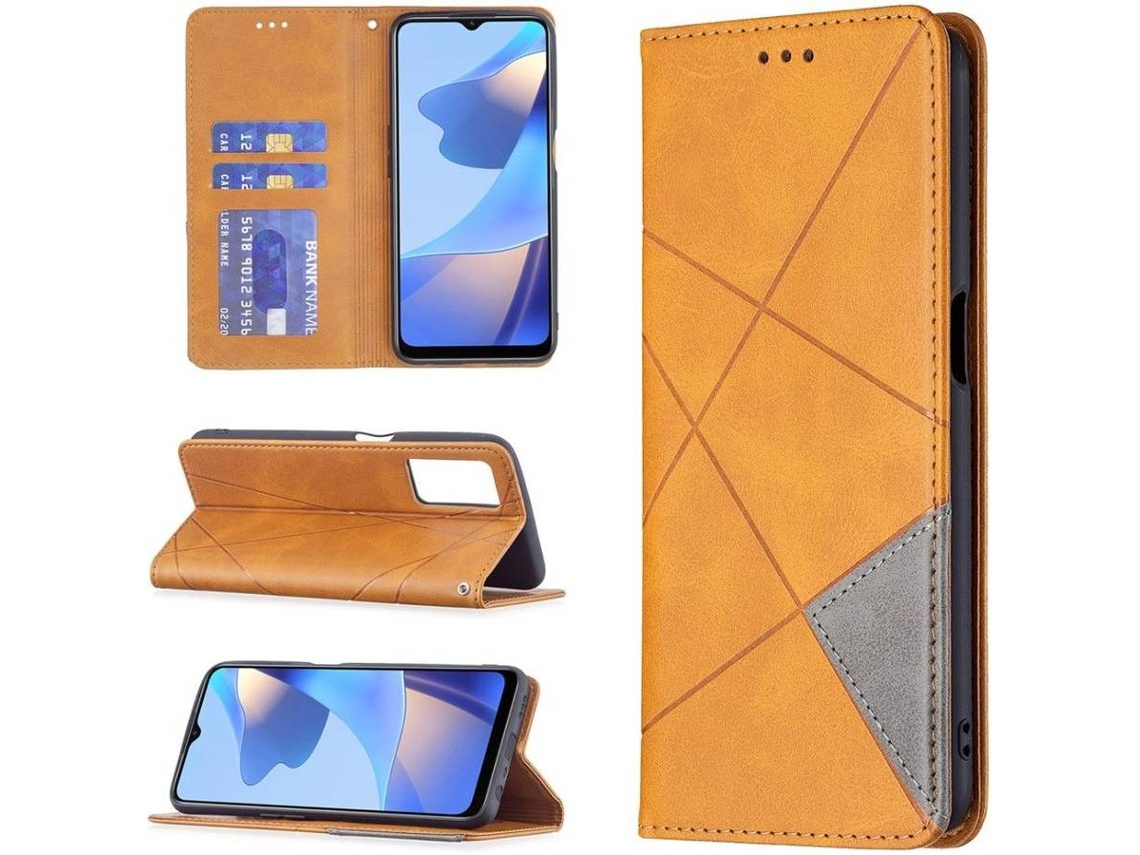 Capa Oppo A16 HFS HOUSE Losange (Castanho)