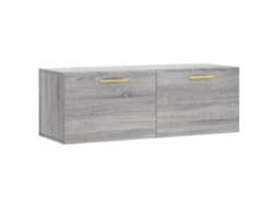 Wall Cabinet, Wall Cabinets Vidaxl Cinzeto Madeira Processada (100 X 36.5 X 35 Cm)