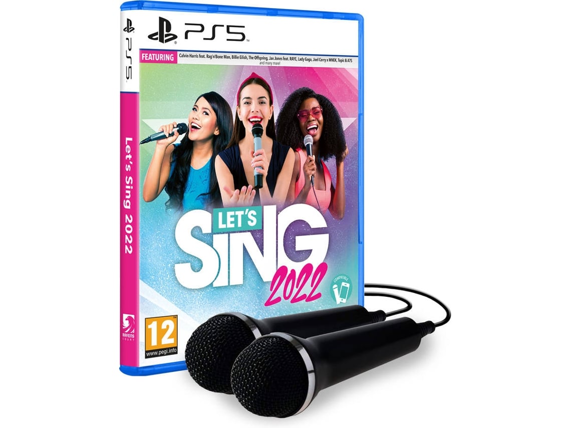 Jogo PS5 Let's Sing 2022 + 2 Microfones