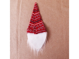 Decoração Natal Chapéu Tricot Capa Garrafa Boneco Sem Rosto