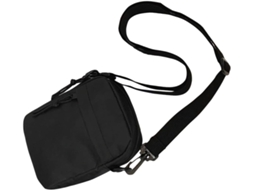 Bolsa De Ombro Feminina Em Lona Preta Simples E Elegante, Com Grande Capacidade E Fácil De Combinar.