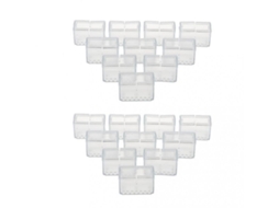 Protector de Pies de Silla de Silicona Rectangular, Transparente, 20 Unidades S/MARCA