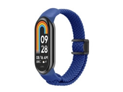 Bracelete para Xiaomi Smart Band 10/9/8 Nylon Trançado com Fivela Magnética Azul XIAOMOYU