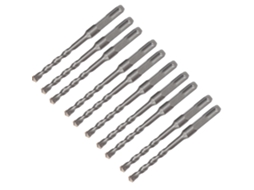 Conjunto De Brocas Para Martelo Elétrico Laxiscreed Para Betão, Pega Quadrada, Compatível Com 8x150mm