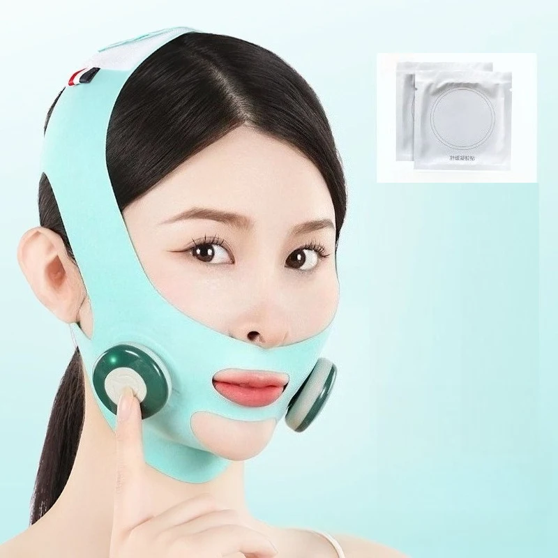 (verde) Máscara facial modeladora, lifting e firmadora para uso doméstico (portátil)