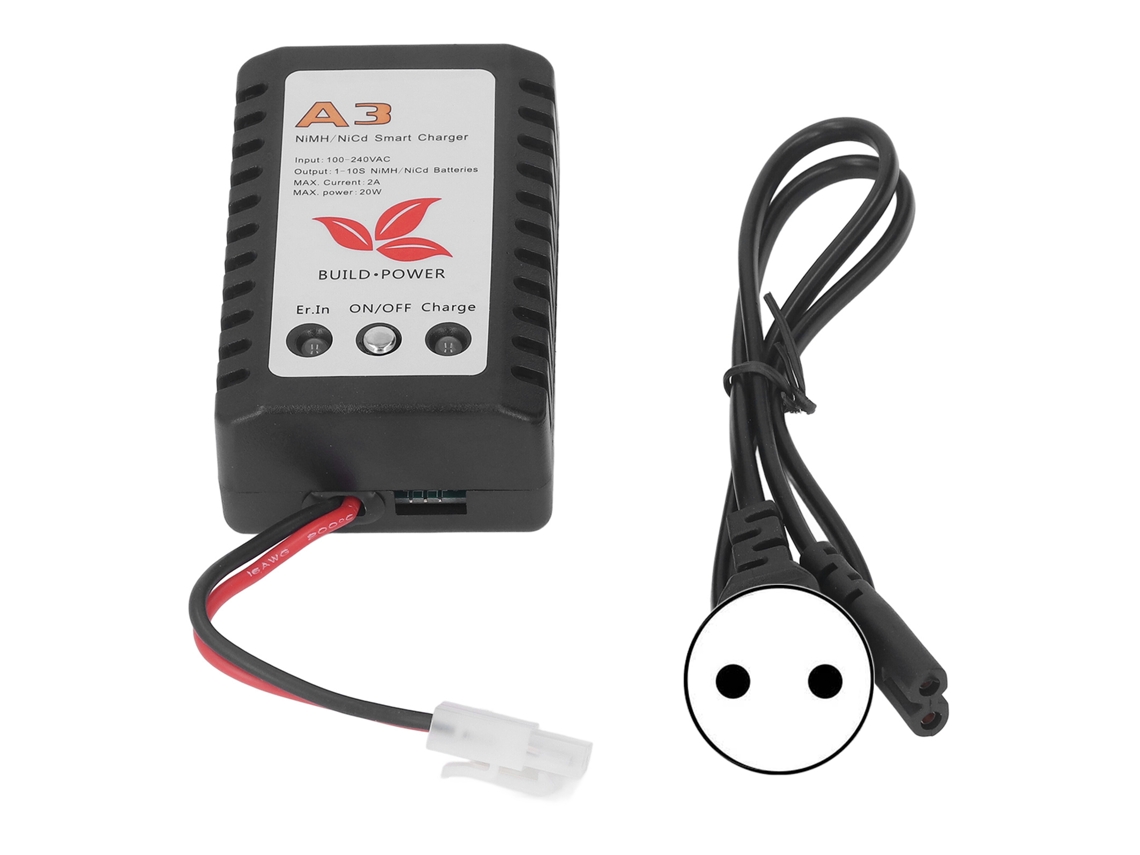 Carregador Inteligente De Baterias 20w Com Indicador Led Para Pacotes De Células Nimh Nicd 6v 7.2v 8.4v 9.6v Plugue Eu Ca 110‑240v