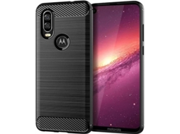 Capa Motorola One Vision LMOBILE Carbono Preto