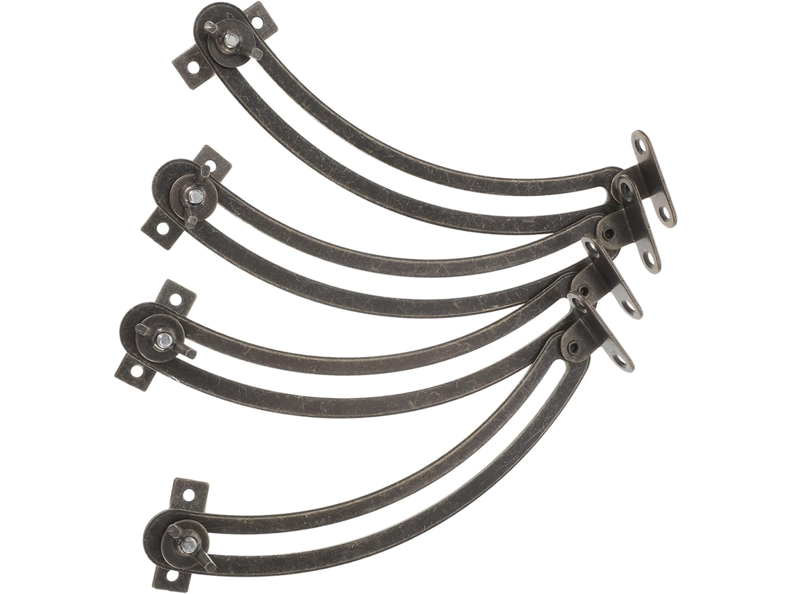 Conjunto De 4 Dobradiças Ajustáveis Com Fechamento Suave Em Bronze