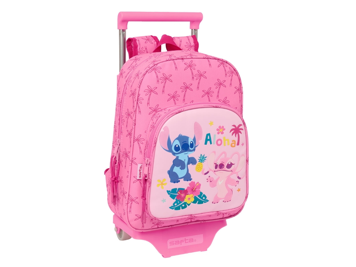 Mochila Escolar Lilo Stitch Chill (poliéster 300d menta)