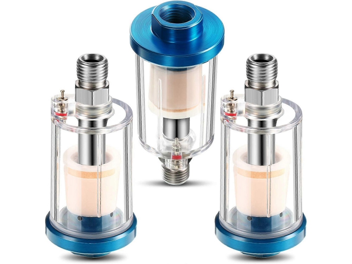 Separador de Água e Óleo para Compressor de Ar Filtro de Aerógrafo Conexão Universal 1/4 Polegada
