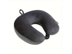 Almofada Ergonômica Para Pescoço Com Partículas De Espuma, Alças Ajustáveis E Capa Macia De Poliéster, Cinza Slowmoose