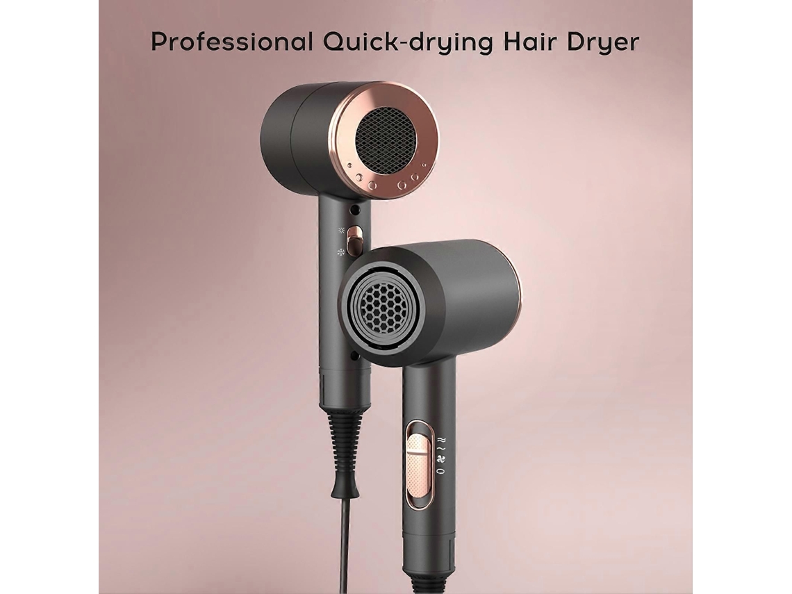 Secador de Cabelo Doméstico Alta Potência, para Hotel e Salão Cabeleireiro Multifuncional Pr Eto, Padrão Americano. GOKOCO