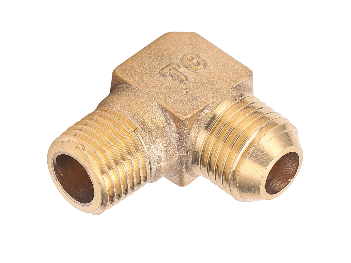 Laxiscreed Mangueira Com Cotovelo Em Bronze Com Rosca, Ideal Para Compressores De Ar