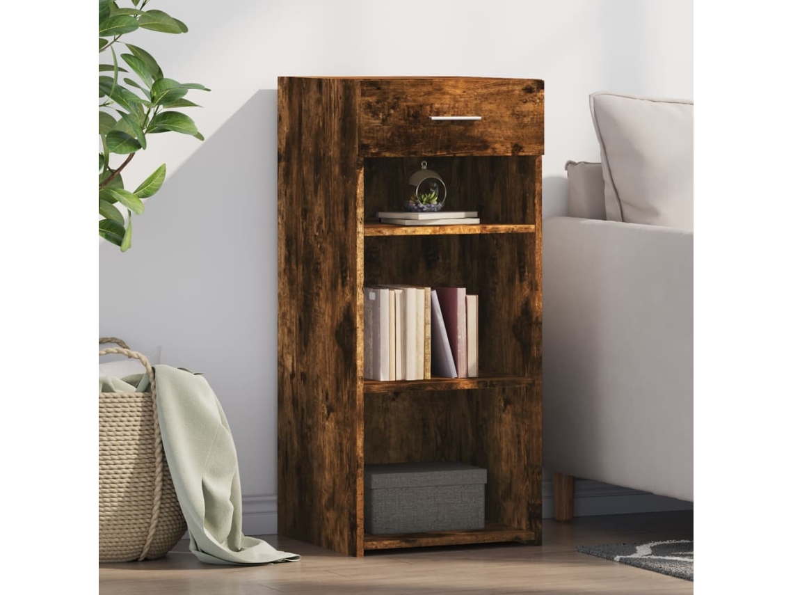 Aparador 40x42,5x93 cm Derivados de Madera de Roble Ahumado