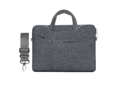 Lurelia Capa Para Portátil 41x29x2cm, Resistente À Água, Antichoque, Em Nylon, Cinza Escuro