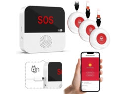 Botão De Chamada Inteligente Sem Fio Recarregável Via Wi-fi, Modelo Mais Recente De 2025, Para Cuidadores, Enfermeiros E Outros Pacientes. Sistem