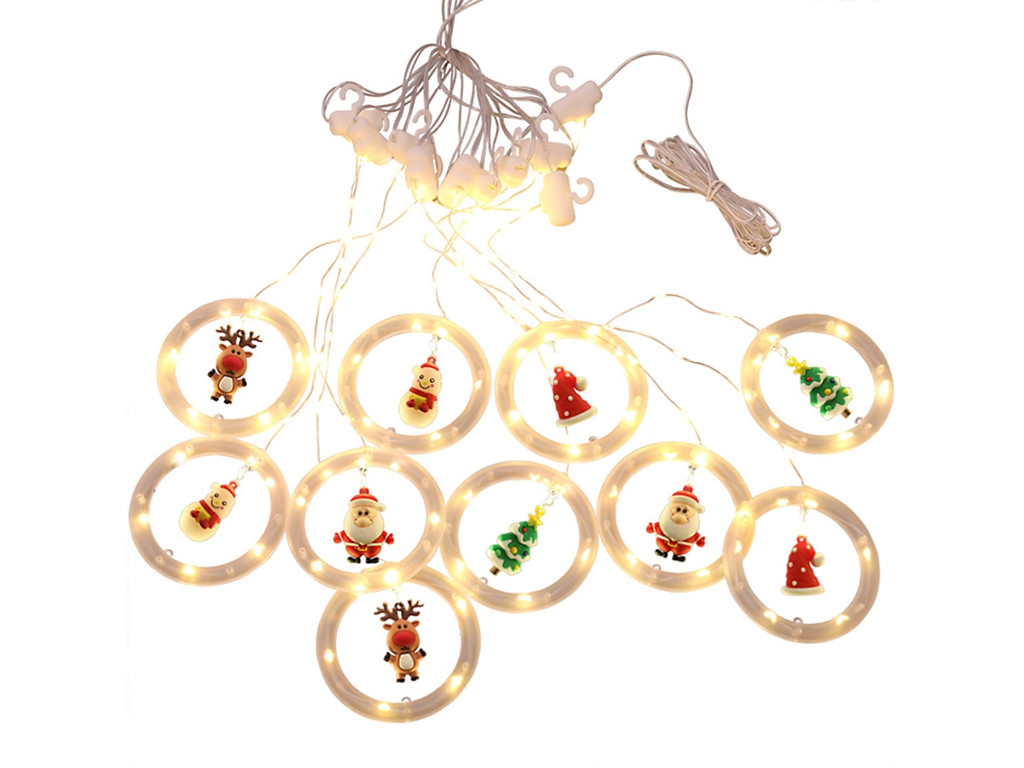 Laxiscreed Conjunto De Luzes Led Natal Com Estrela Para Decoração De Janela E Quarto