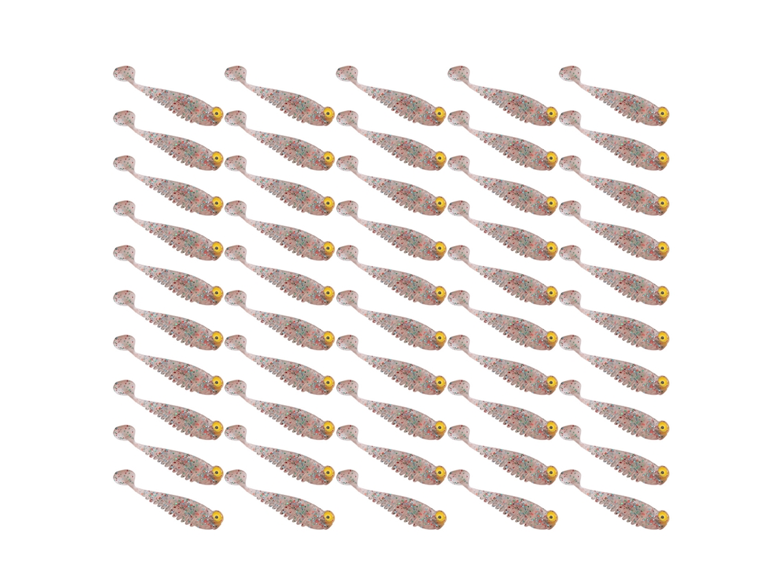 Iscas de Pesca Artificiais Silicone Soft 50un