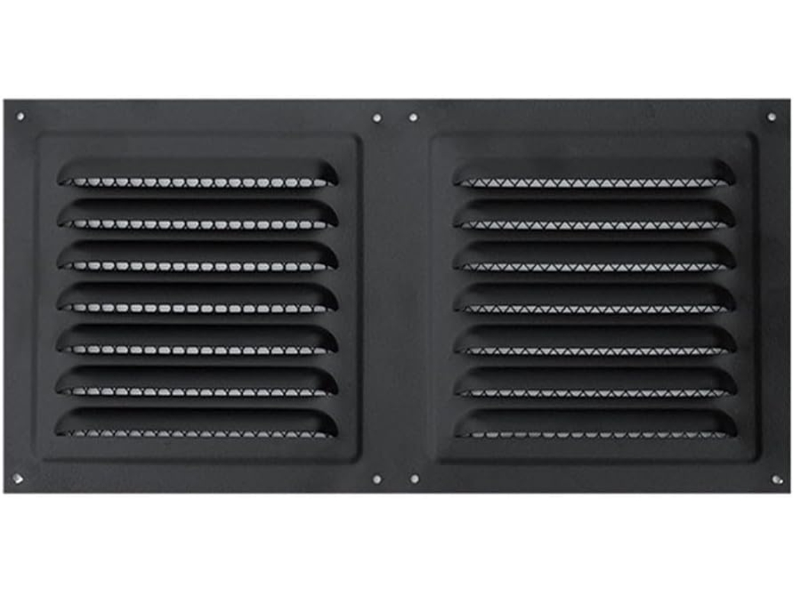 Grelha De Ventilação De 150 X 300 Mm - Com Proteção Contra Insetos E Pintura -