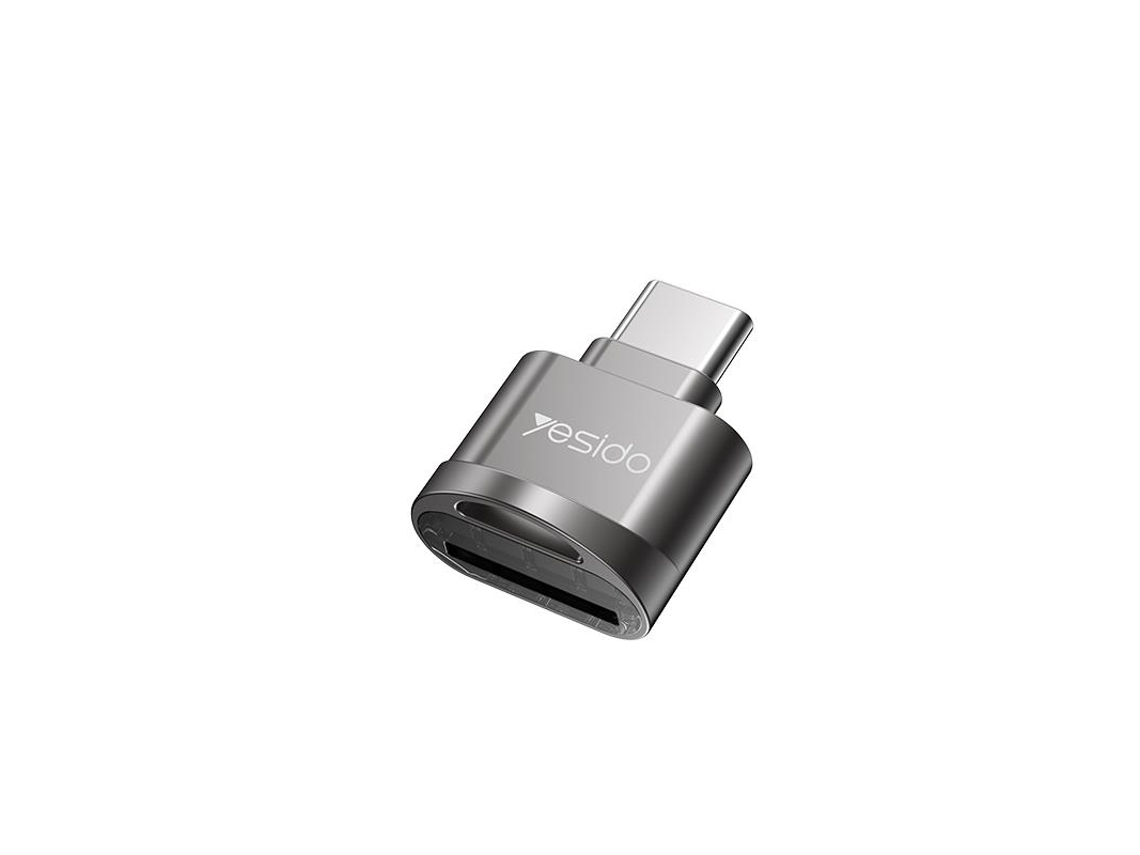 Leitor de Cartão Otg Yesido Gs19 Usb c/microsd Preto AQUAFORGE