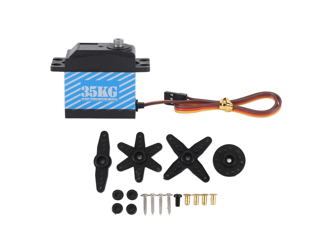 Servo de Guincho RC Resistente à Água para Carro Crawler 1/10 Barco Robô Azul S/MARCA