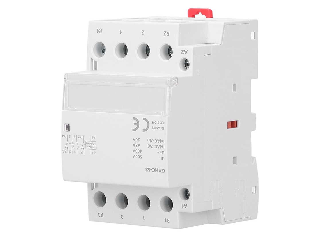 Contactor Modular Gyhc‑63 4p 2no 2nc 230v 50hz Portátil Módulo Eletrônico