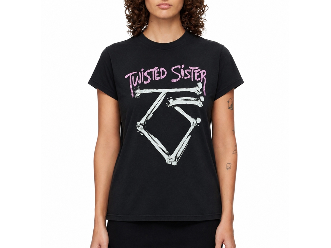 Twisted Sister Bone Logo T-shirt Unisex Adults Size:xxxl