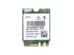 Placa De Rede Sem Fio De Banda Dupla Killer1535 Ngff 1200m Wifi Bt4.1 2.4g5g Para Laptops Gamers Slowmoose