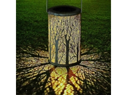 Lanterna Solar Para Áreas Externas, À Prova Dágua, Lâmpada Suspensa Para Jardim, Recarregável, Sem Fio Branca Olysi Shop