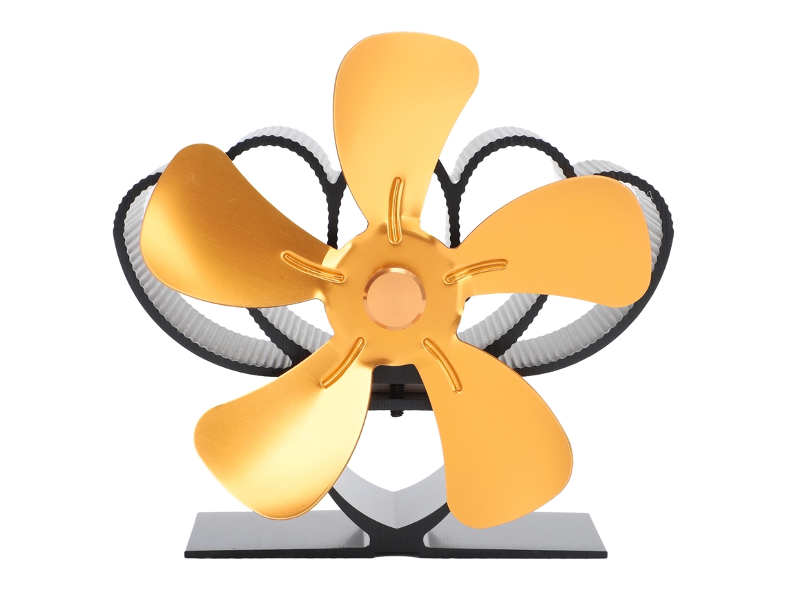 Ventilador Para Lareira (alimentado Por Calor, Baixo Ruído, Feito De Liga De Alumínio Sustentável)