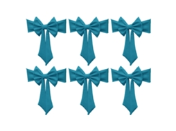 Laxiscreed Pack De 6 Laços De Gravata Sem Corda Para Decoração De Cadeiras