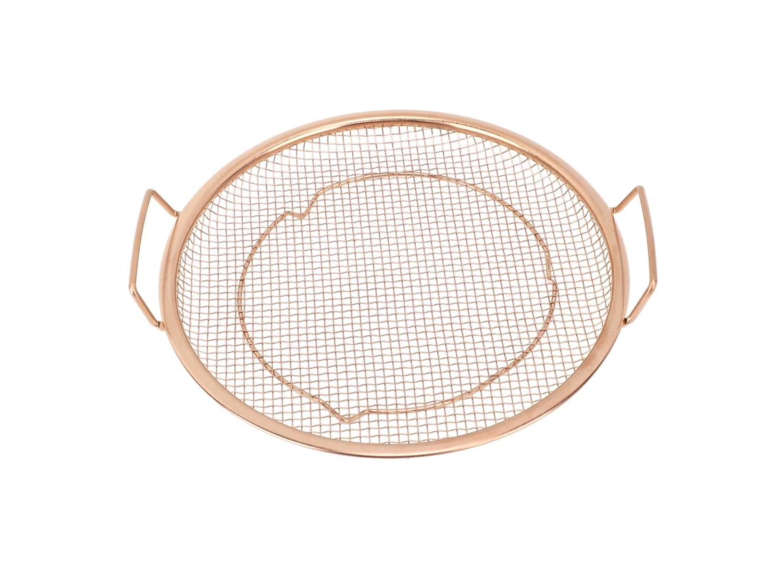 Cesta de Frutas Inox LAXISCREED Dourado Rosa