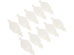 Homsfou Conjunto De 8 Peças Mosquiteiro Plástico Branco Para Cama, Fácil De Instalar E Limpar, Ideal Para Decoração E