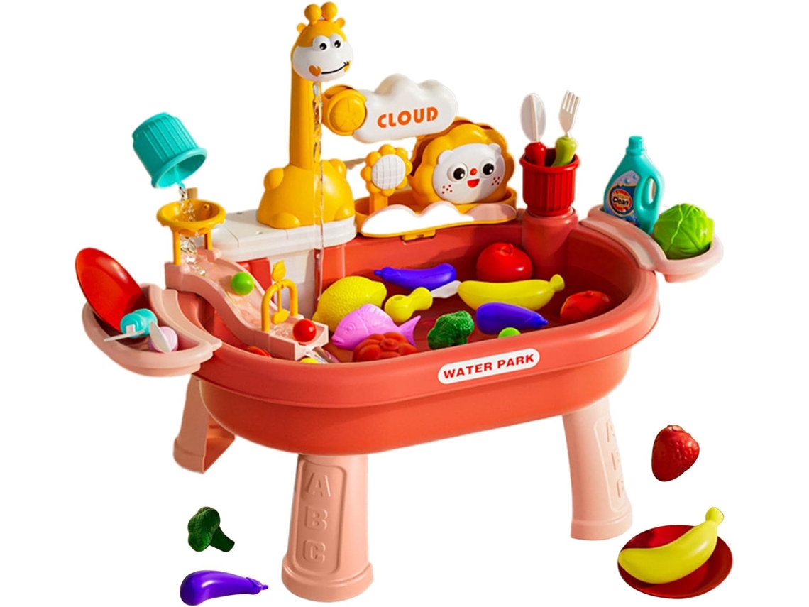 Brinquedo Aquático Infantil Mesa De Água Infantil Para Uso Externo Cozinha De Brinquedo Jogo D Vayotoy