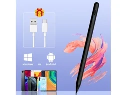 Caneta Tablet Universal Com Carregamento Magnético Preto Panoona