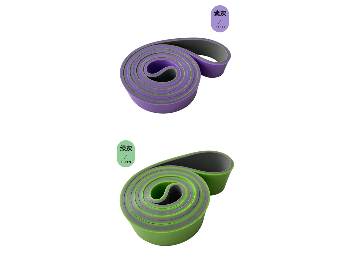 (látex: 2080*4,5*45mm) Faixa De Resistência Bicolor, Faixa Elástica De Látex, Faixa De Tensão