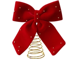 Enfeite Grande Vermelho Para Topo De Árvore De Natal | Ponteira De Árvore