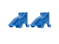 Mali 2pcs Capa de Caixa de Engrenagens para Carro Rc Traxxas 1/5 Alumínio Frontal Traseiro Universal Azul