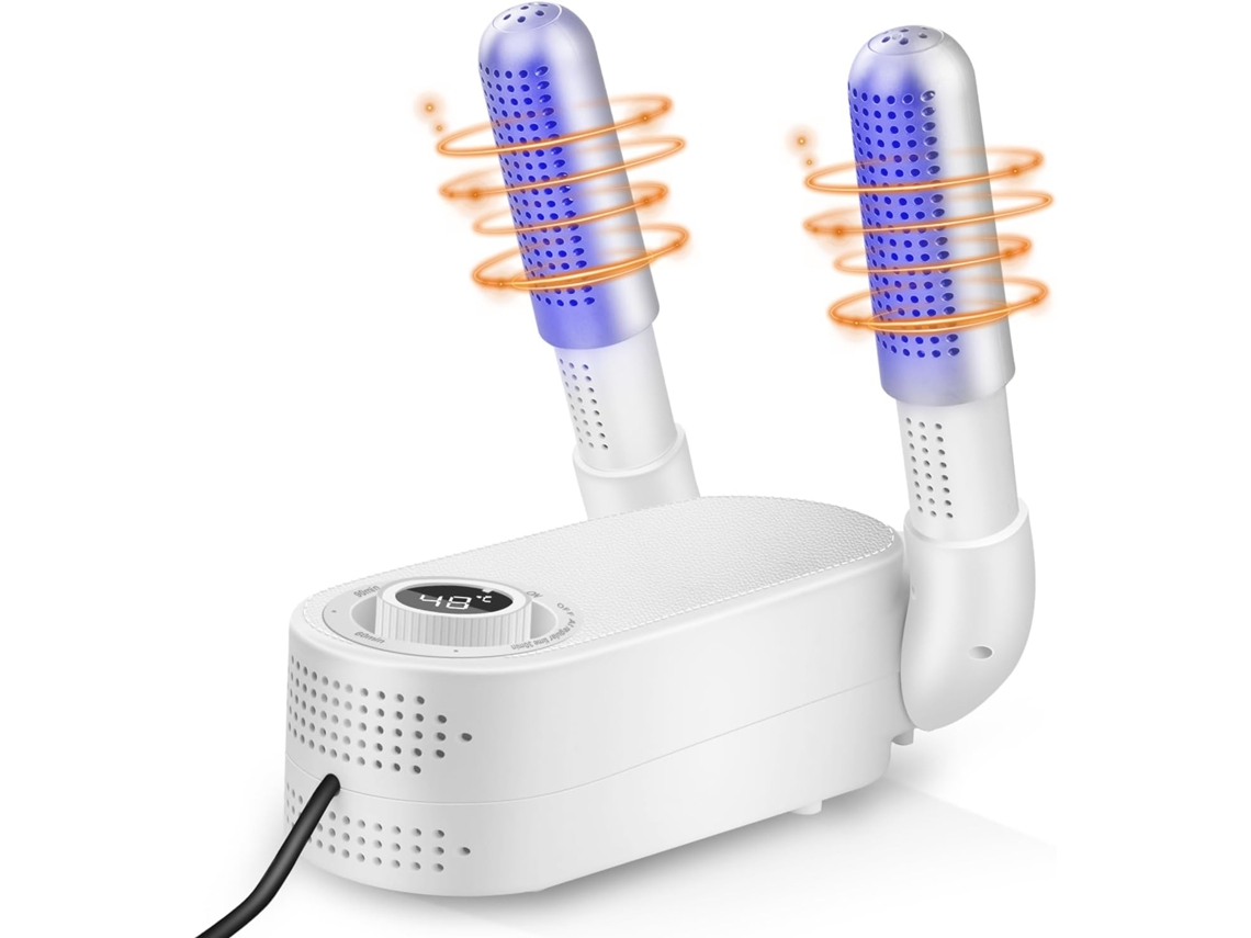 Secador Elétrico para Luvas de Boxe e Sapatos Temporizador Inteligente, Dobrável, Elimina Odores, Antibacteriano ZYBLSSBB