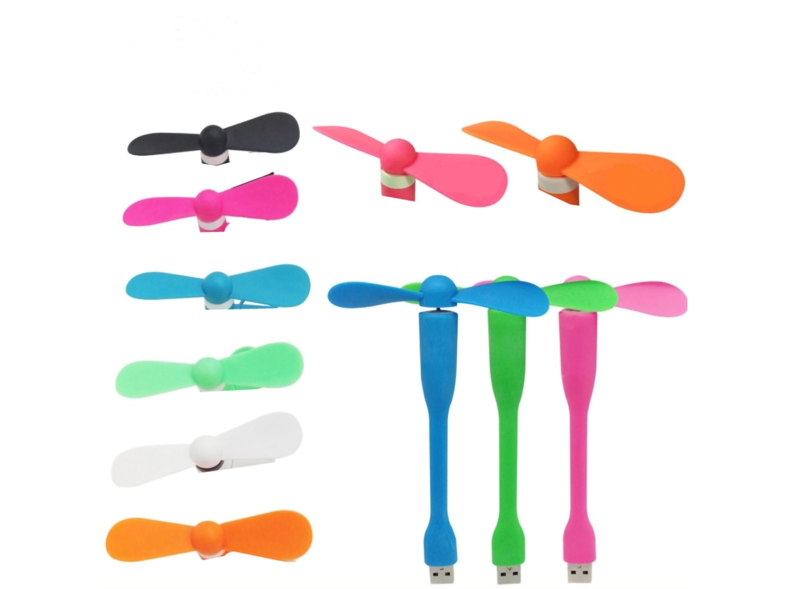 Ventilador Portátil Mini Silicone Usb Type C para Celular