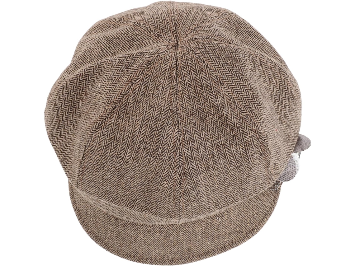 Boina Feminina Com Estampa Floral Para Outono-inverno, Cáqui, Ajustável, Estilo Retrô Vintage.