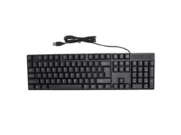 Teclado de Linguagem Minoritária 104 Teclas Usb com Fio Ergonomico para Gaming e Trabalho S/MARCA