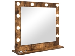 Conjunto 1 Espelho De Quarto Vidaxl Castanho Vidro (60 X 55 X 18 Cm)