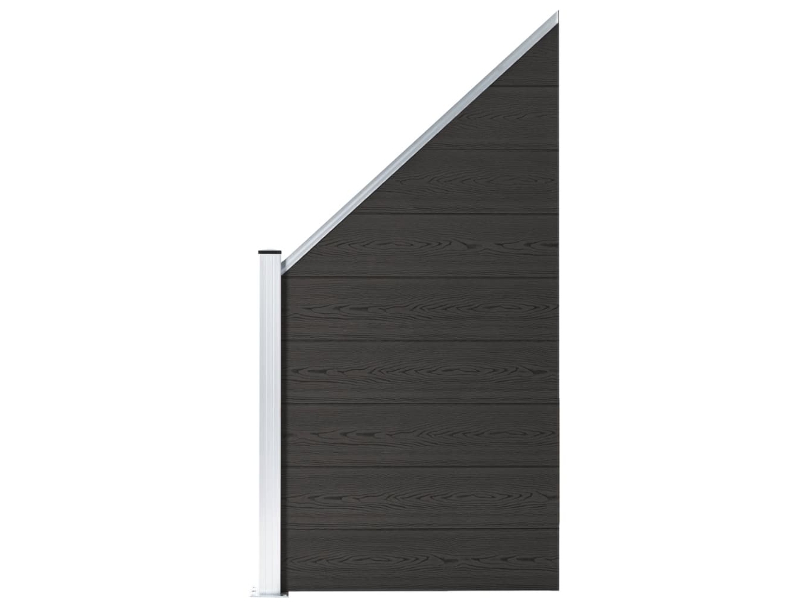 Fence Panel, Fence Panels Vidaxl Preto Wpc (n/a)
