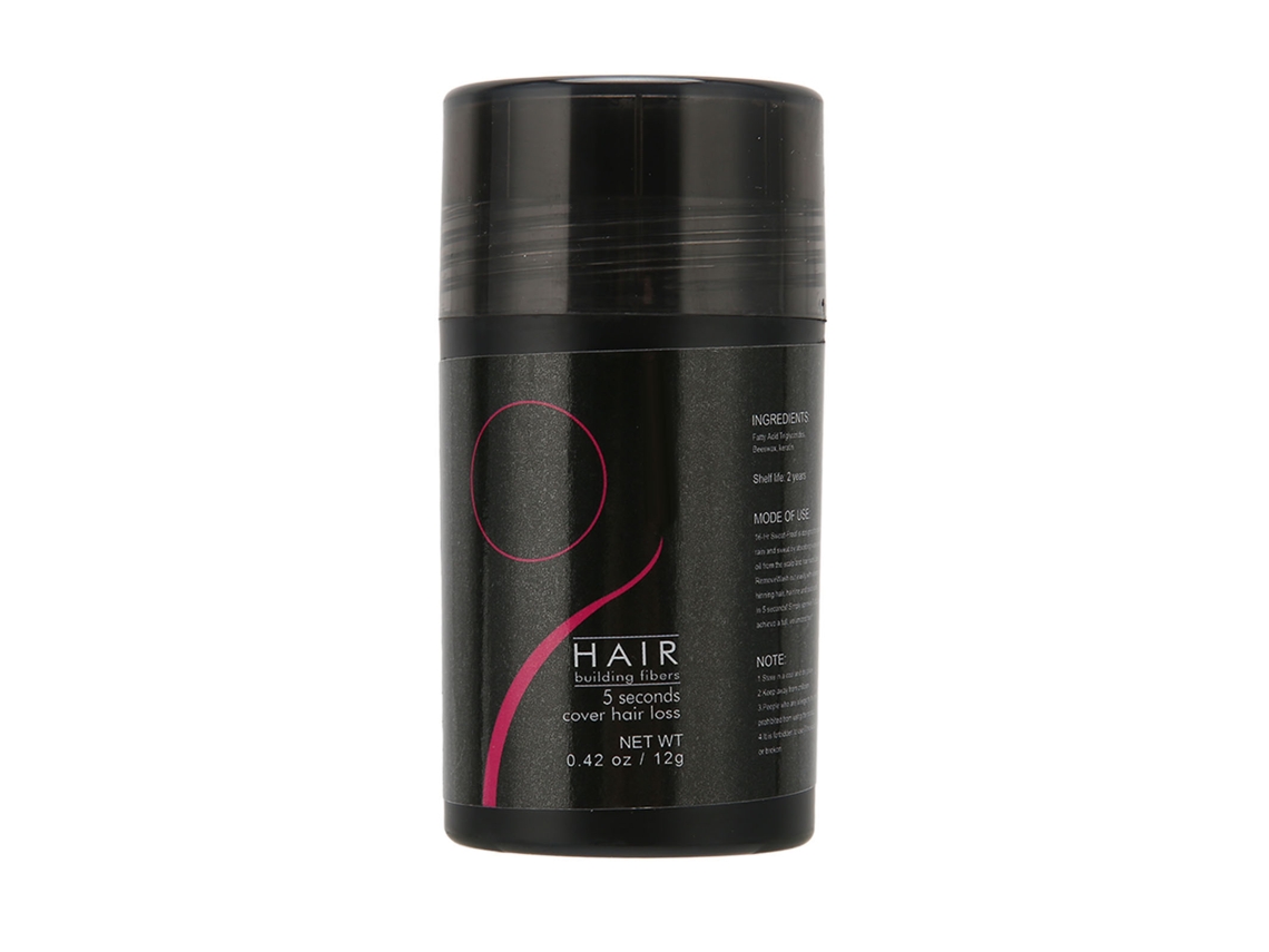 2026 fibra Capilar para Construir e Engrossar 0.4 Oz Polvo de Fibra Capilar Natural Preto para Mulheres e Homens