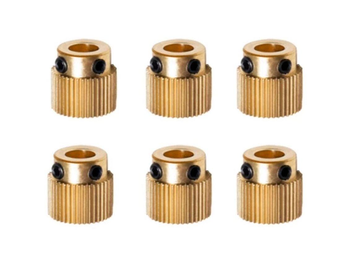 Conjunto De 6 Peças Para Impressora 3d De Alta Resistência, Engrenagem De Latão Com 26 Dentes Para Extrusora, Compatível Com Impressoras, 10, 10s, S4